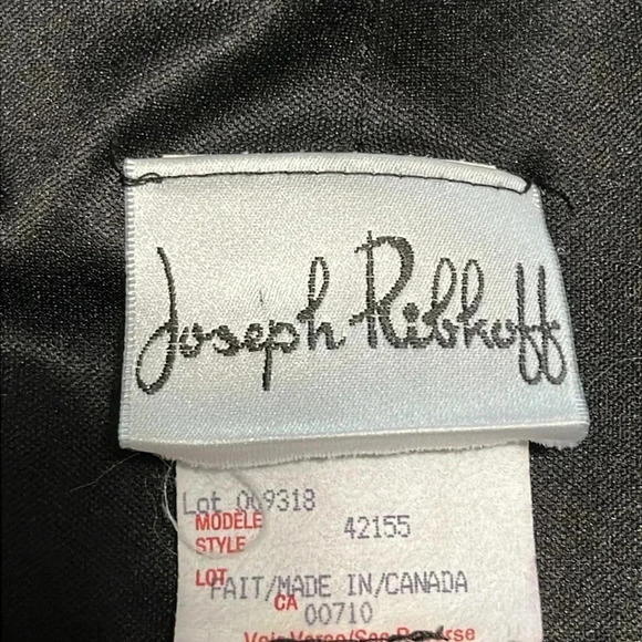 Joseph Ribkoff Midi Pull On Dress Sleeveless Draped V Neck Tiered Ruffl… - Picture 12 of 14